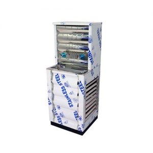 steel cooler with 2 milkers آبسردکن